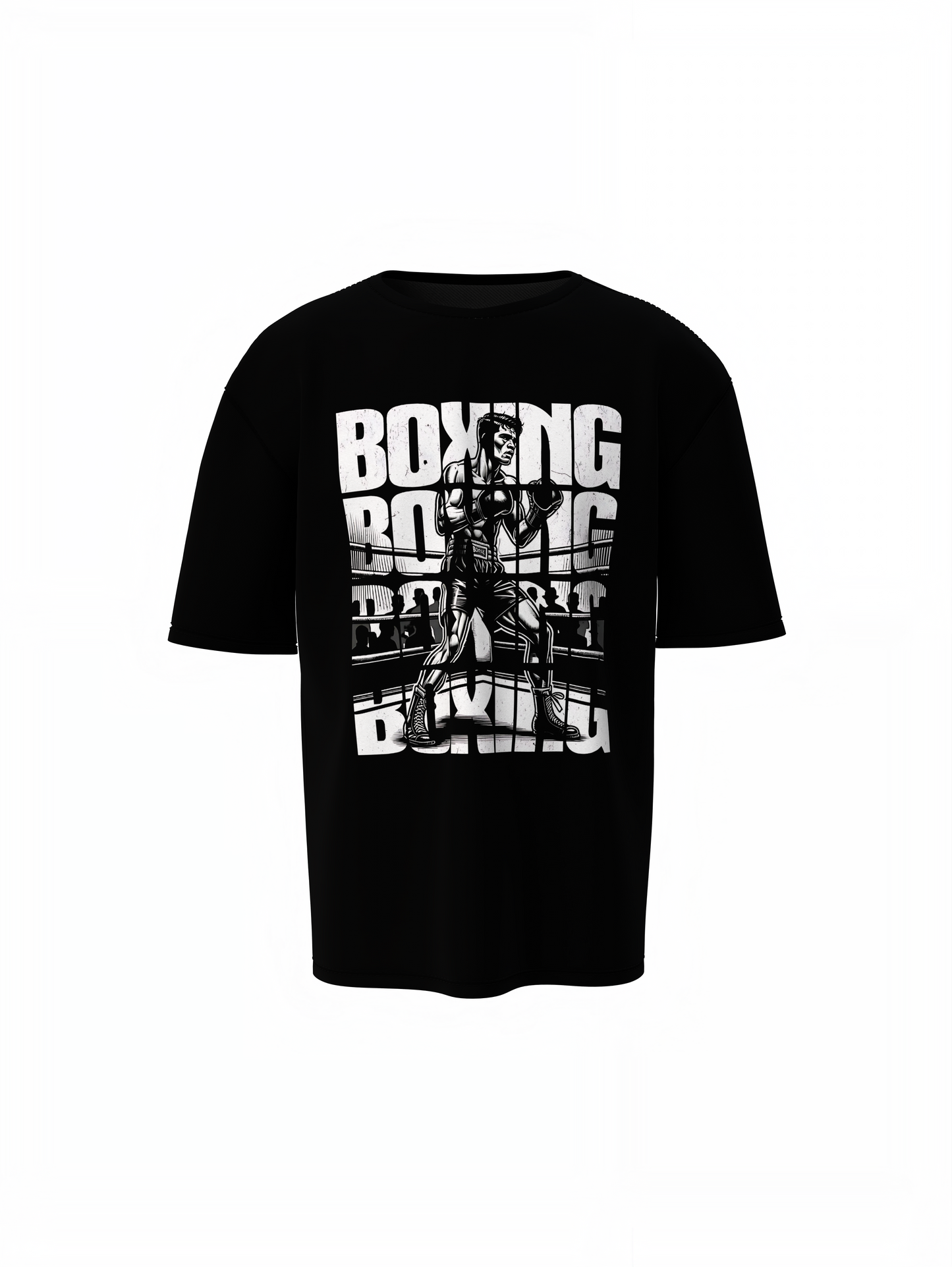 UFC Boxing Oversized T-Shirt for Fight Night Streetwear Style