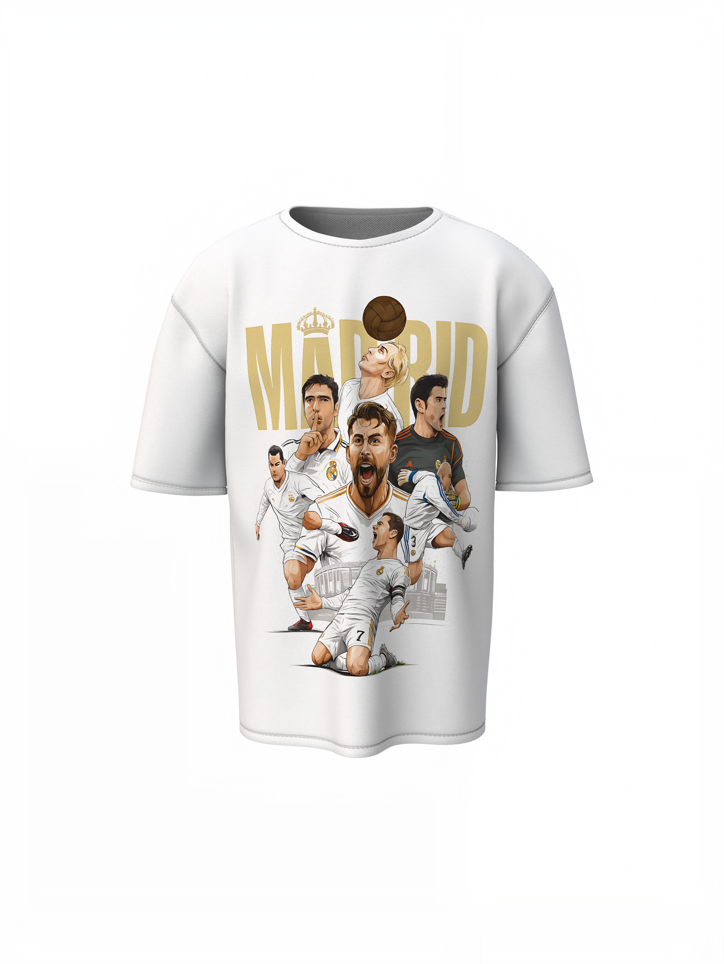 Glory of Bernabeu Oversized Word Art T-Shirt Champions Tribute