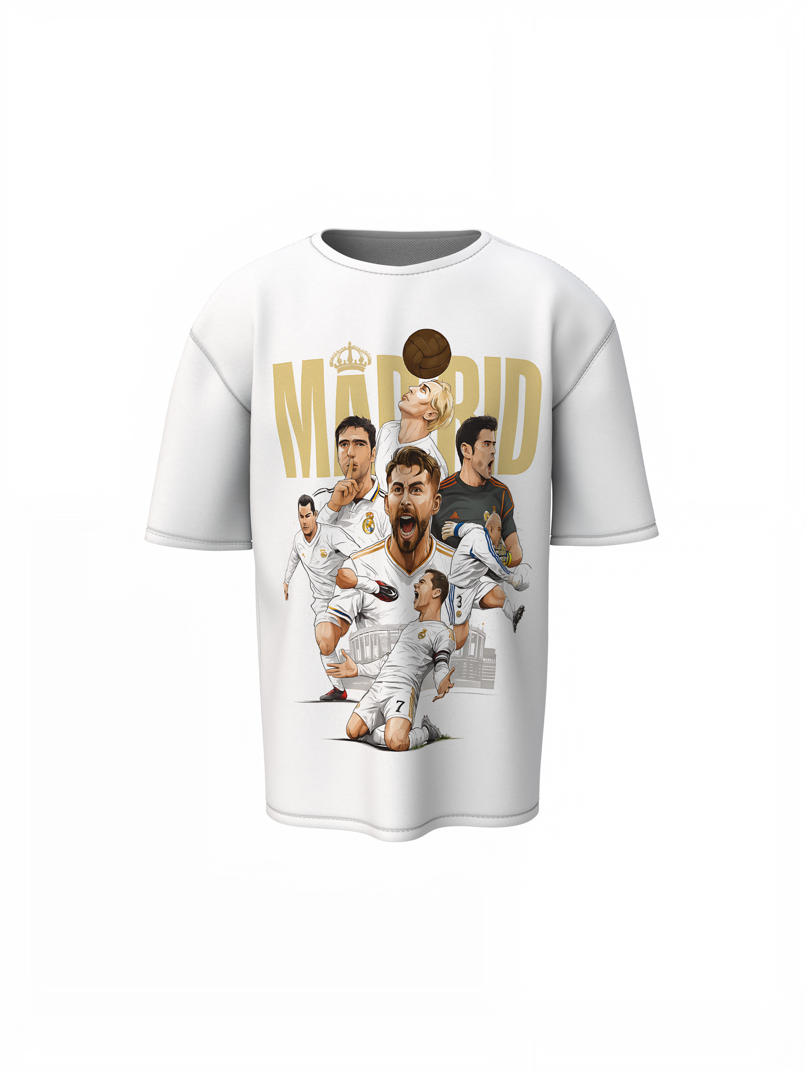 Glory of Bernabeu Oversized Word Art T-Shirt Champions Tribute
