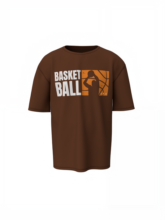 Basketball Grapahic Oversized T-Shirt