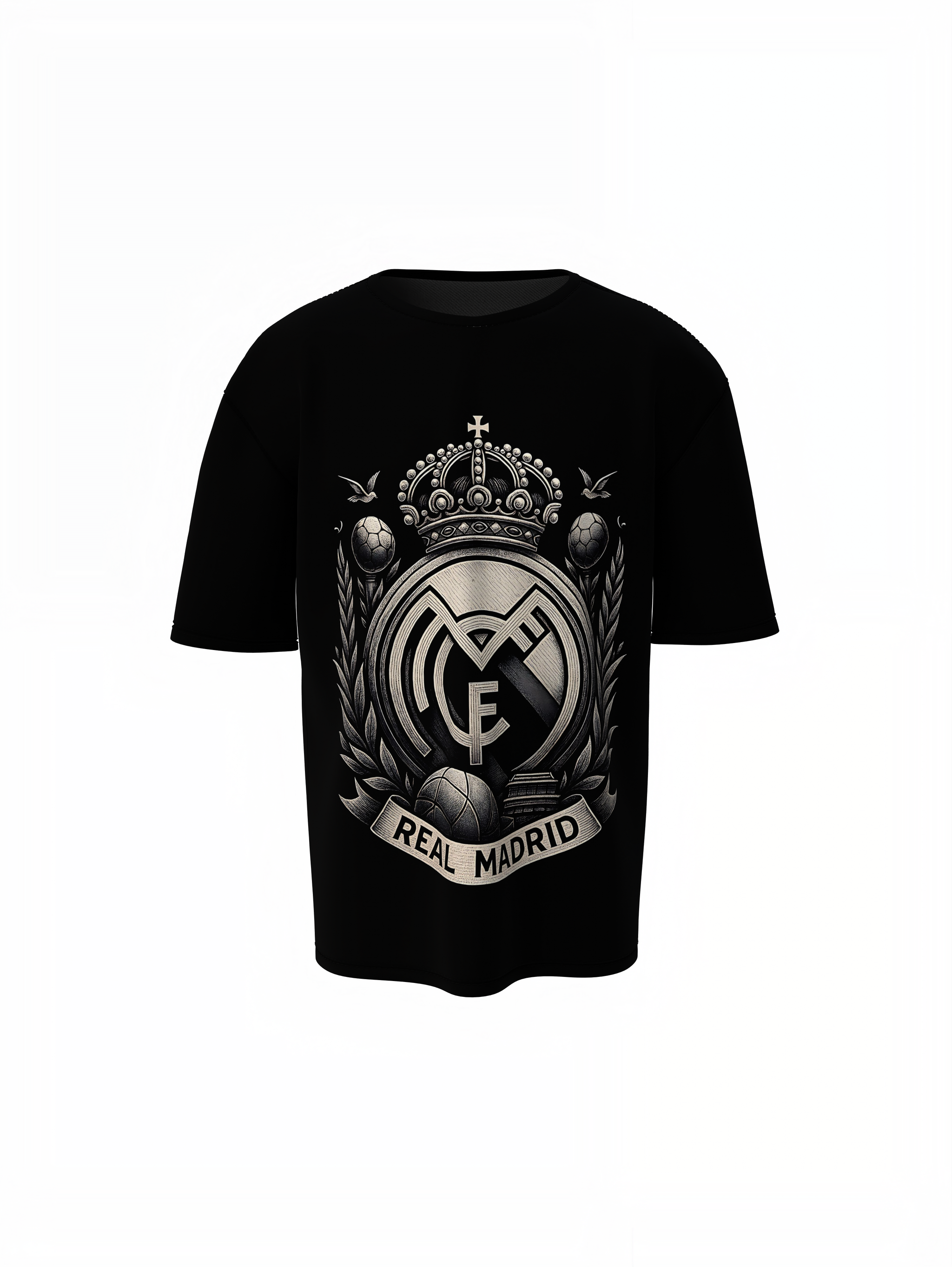 Madrid Icons Graphic Oversized T-Shirt