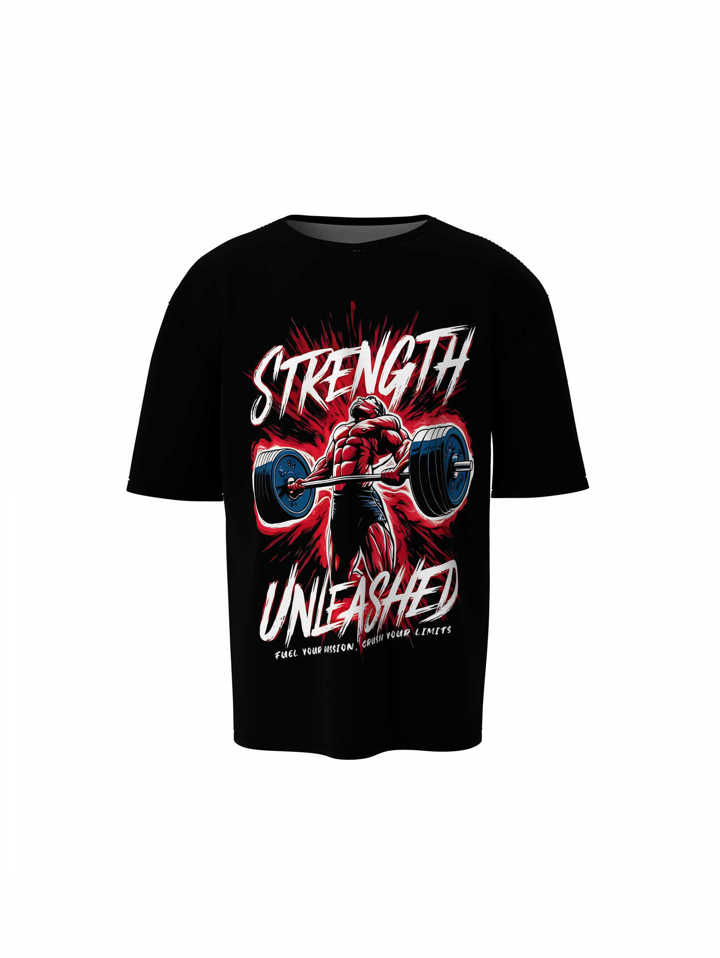 Strength Oversized T-Shirts for Bold Fitness Streetwear Tee