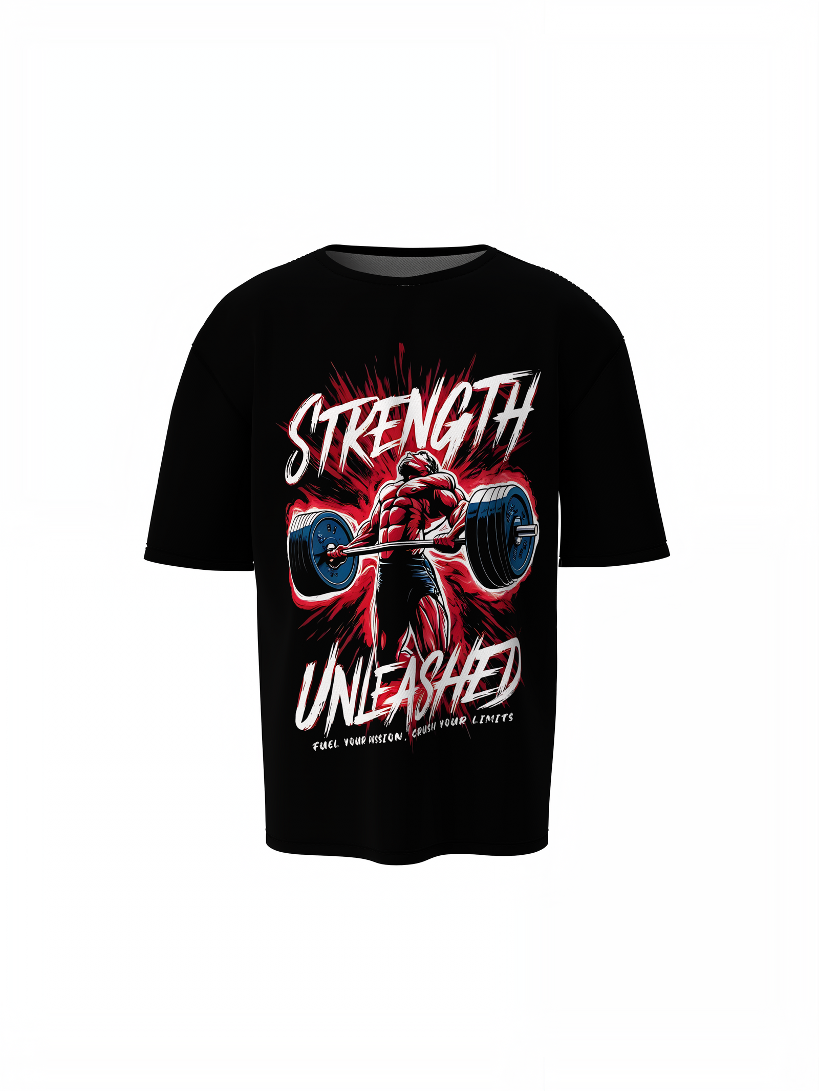 Strength Oversized T-Shirts for Bold Fitness Streetwear Tee