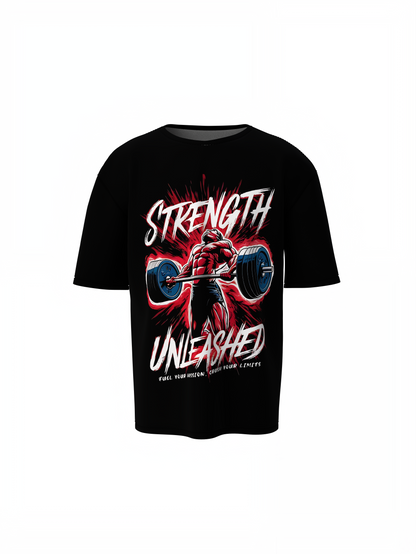 Strength Oversized T-Shirts for Bold Fitness Streetwear Tee