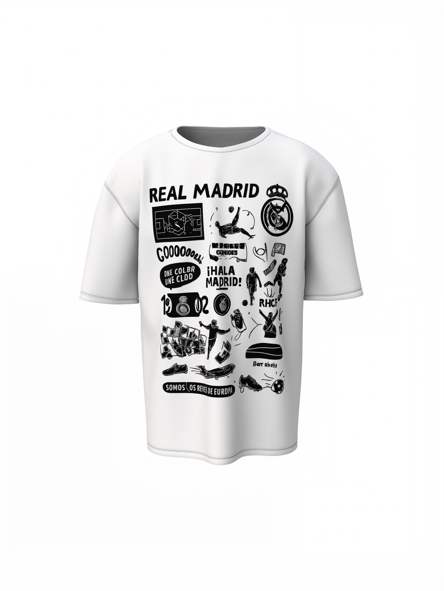 Madrid Legacy Oversized T-Shirt – Iconic Football Fan Tee