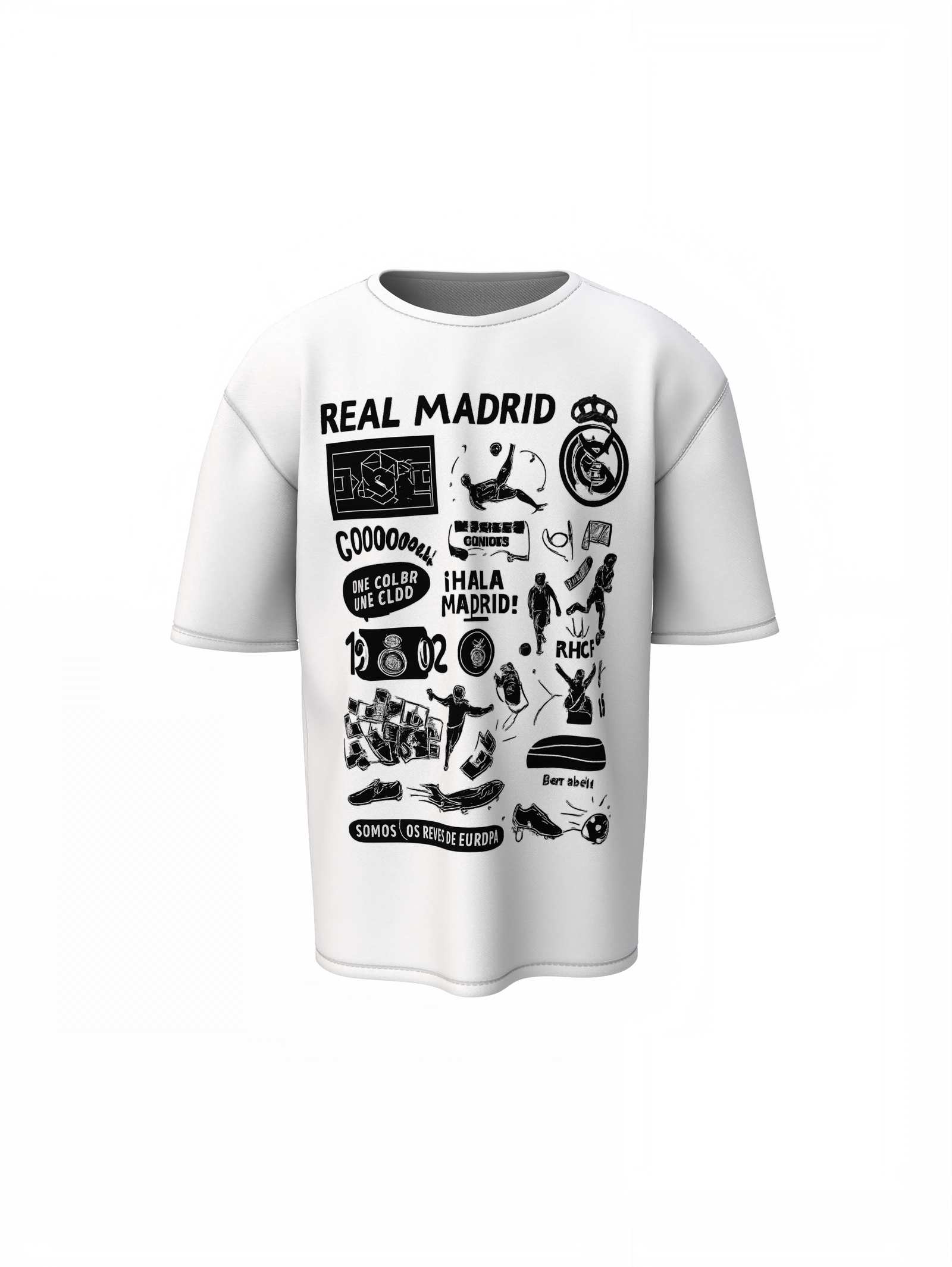 Madrid Legacy Oversized T-Shirt – Iconic Football Fan Tee