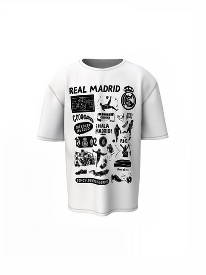 Madrid Legacy Oversized T-Shirt – Iconic Football Fan Tee