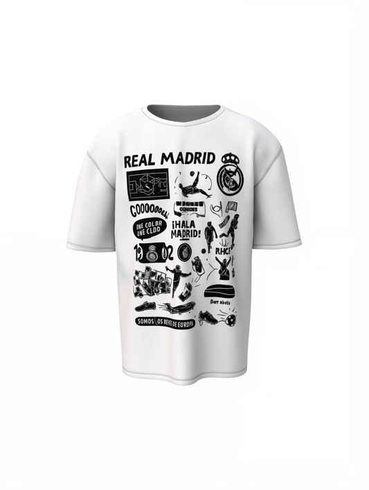 Madrid Legacy Oversized T-Shirt – Iconic Football Fan Tee