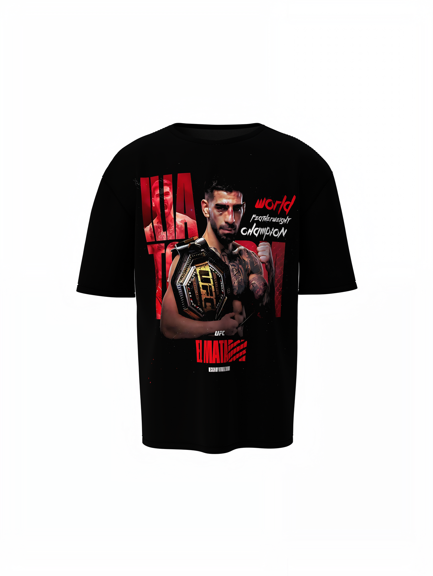 UFC Winner Oversized T-Shirt for Bold Fight Fan Fashion Tees