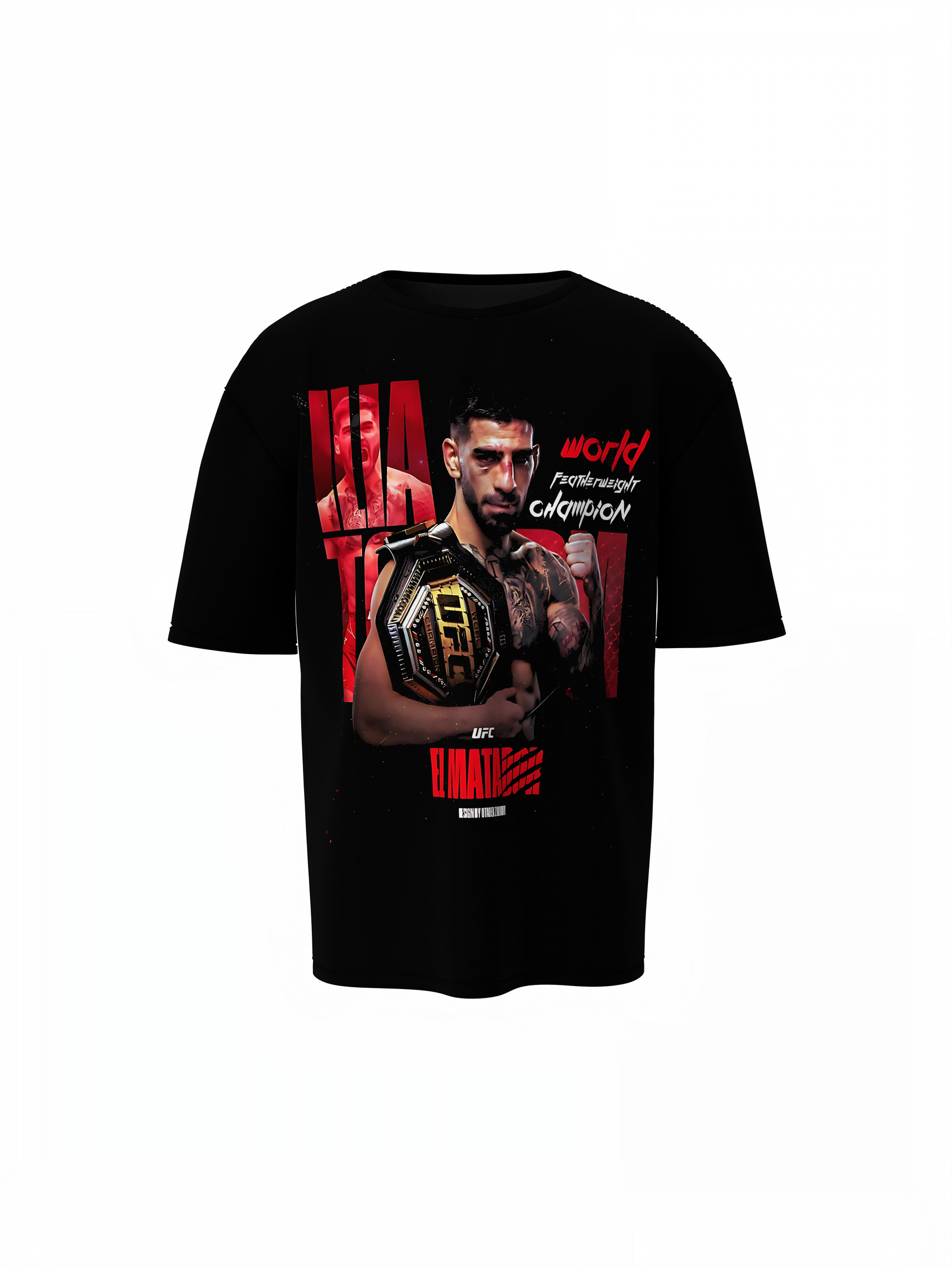 UFC Winner Oversized T-Shirt for Bold Fight Fan Fashion Tees