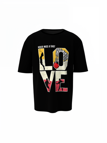 Love Badminton Oversized T-Shirt