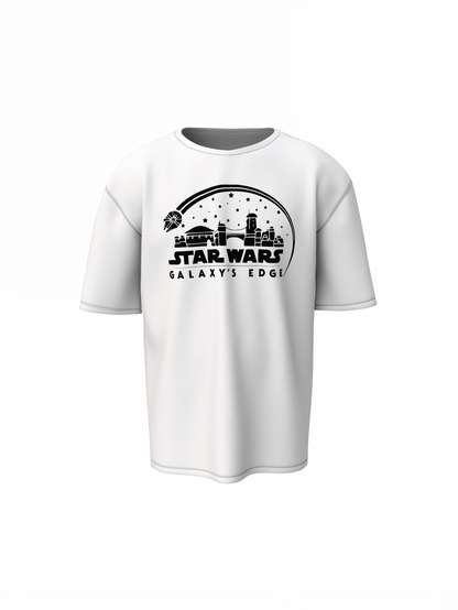Galaxy Edge Oversized T-Shirts  Futuristic Cosmic Streetwear