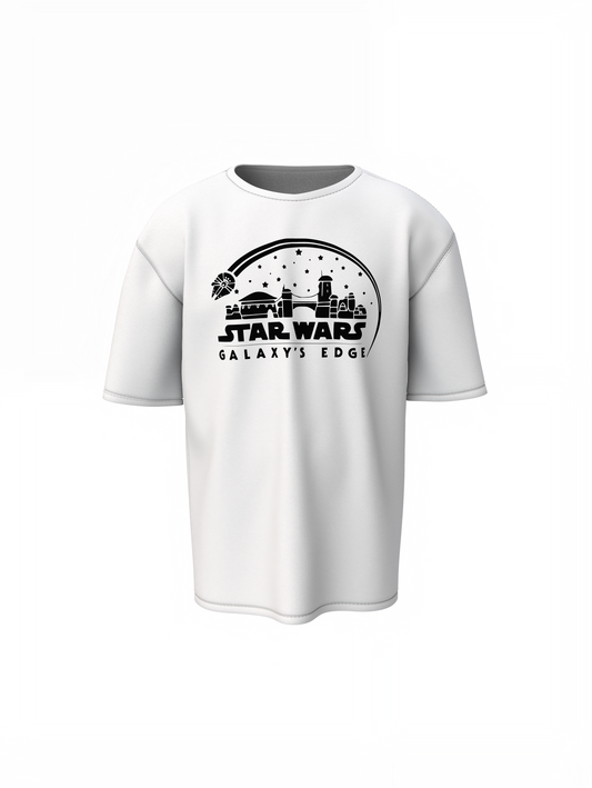 Galaxy Edge Oversized T-Shirts  Futuristic Cosmic Streetwear
