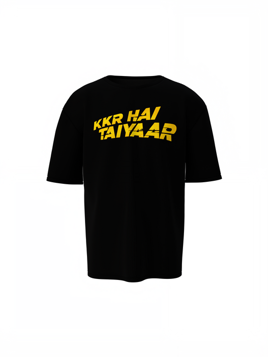 KKR Hai Taiyar Oversized T-Shirts