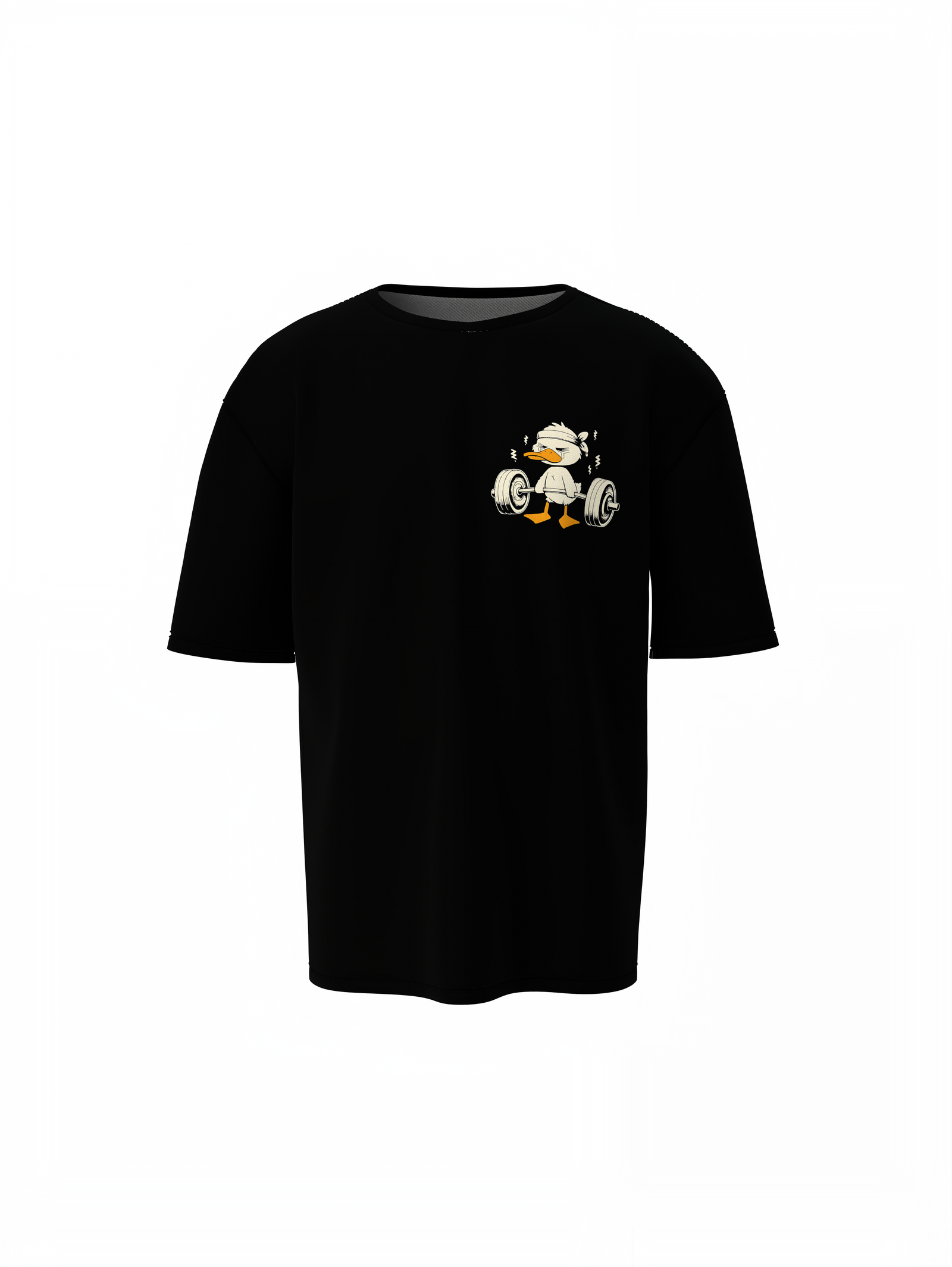 Duck Beast Mode Oversized T-Shirts Trendy Casual Style Tee
