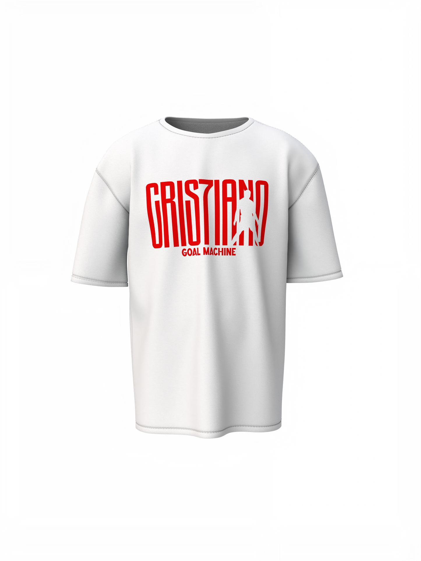 Goal Machine Oversized T-Shirt Powerful Football Streetwear