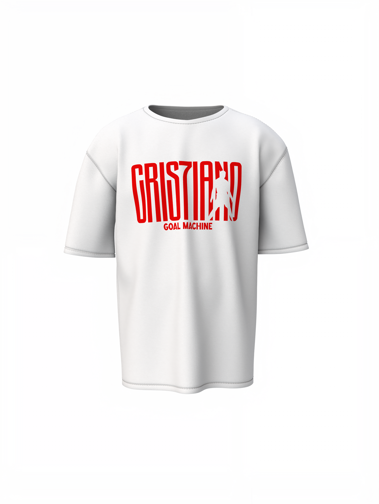 Goal Machine Oversized T-Shirt Powerful Football Streetwear