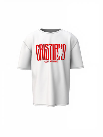 Goal Machine Oversized T-Shirt Powerful Football Streetwear