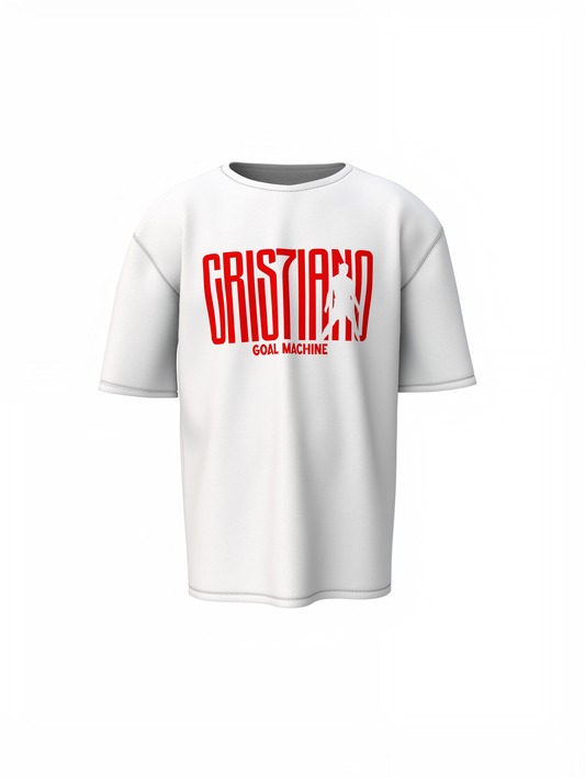 Goal Machine Oversized T-Shirt Powerful Football Streetwear