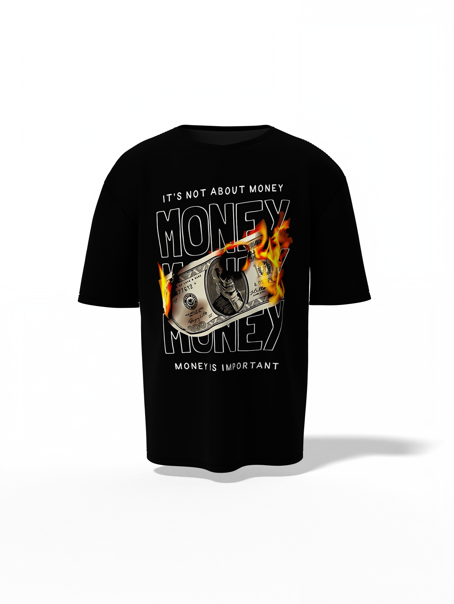 Its Not About Money Oversized T-Shirt
