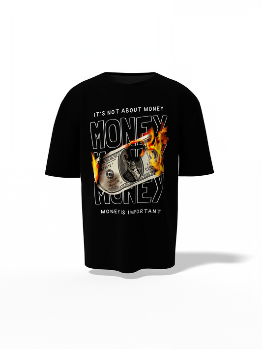 Its Not About Money Oversized T-Shirt