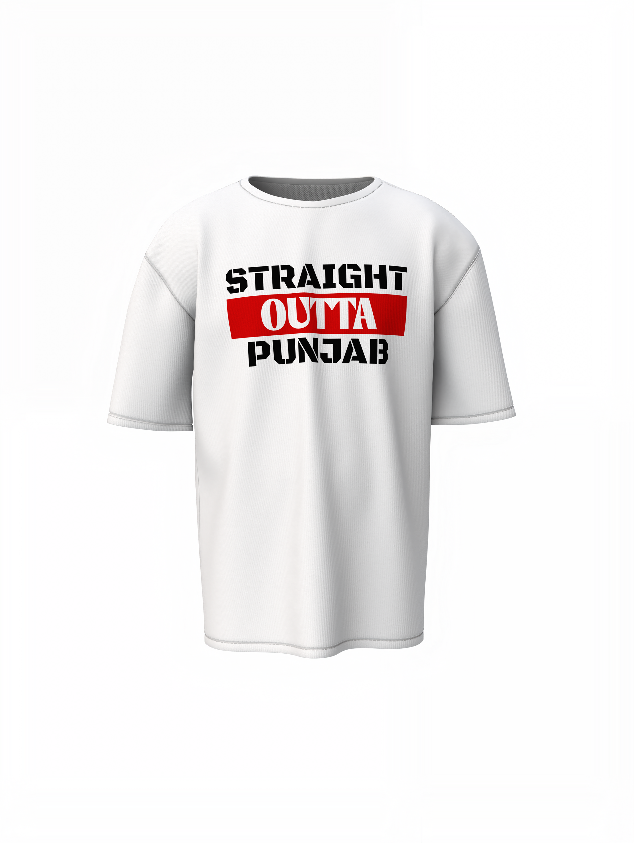 Straight Outta Punjab Oversized T-Shirt