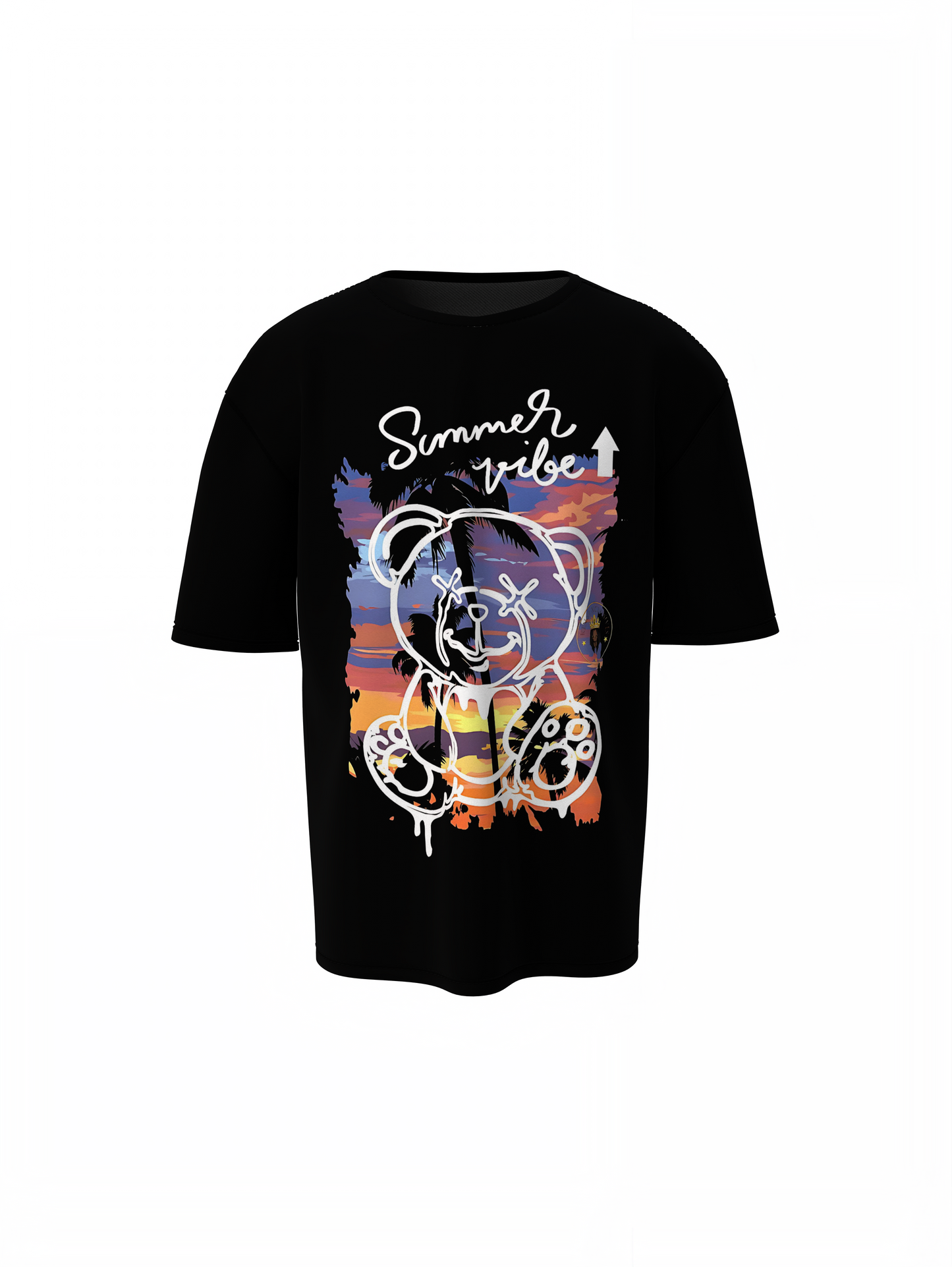 Summer Vibe Panda Oversized T-Shirt Streetwear Graphic Tee