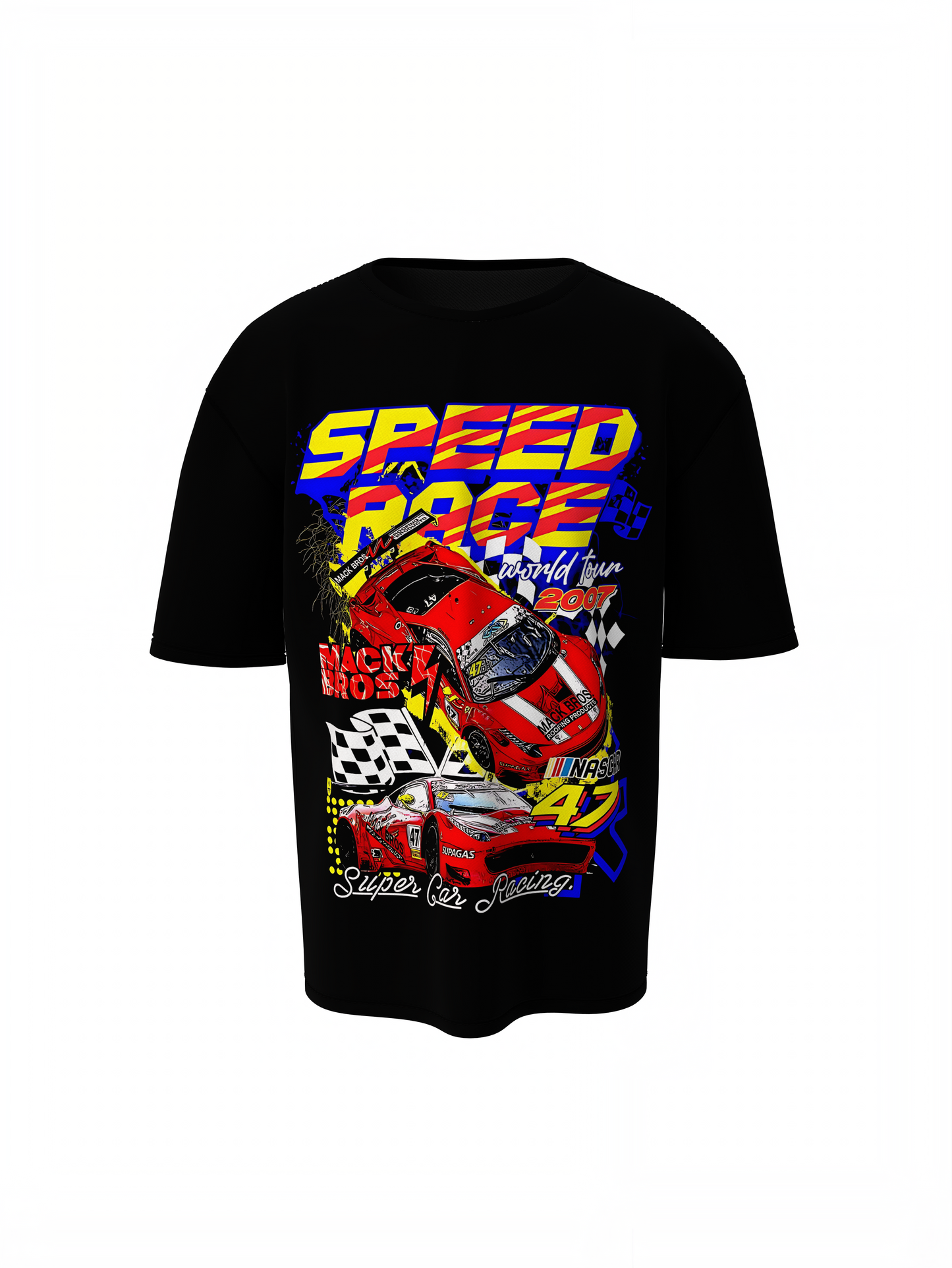 Mack Bros Oversized T-Shirt Bold Graphic Streetwear Tee