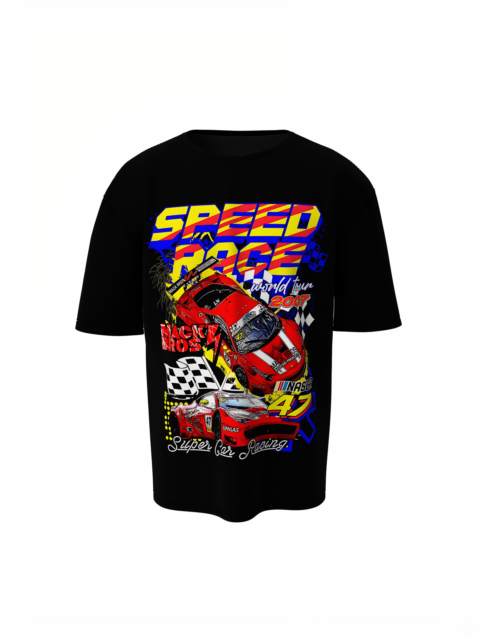Mack Bros Oversized T-Shirt Bold Graphic Streetwear Tee