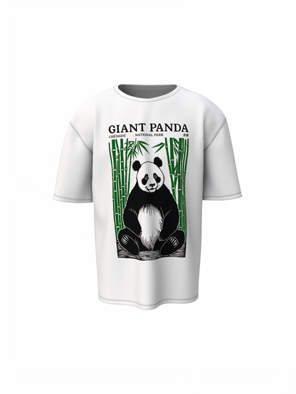 Graffiti Panda Oversized T-Shirt Bold Streetwear Graphic