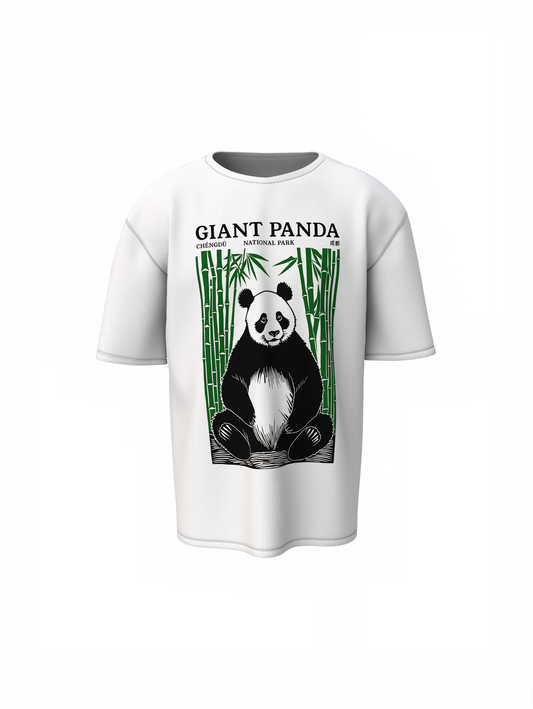 Graffiti Panda Oversized T-Shirt Bold Streetwear Graphic