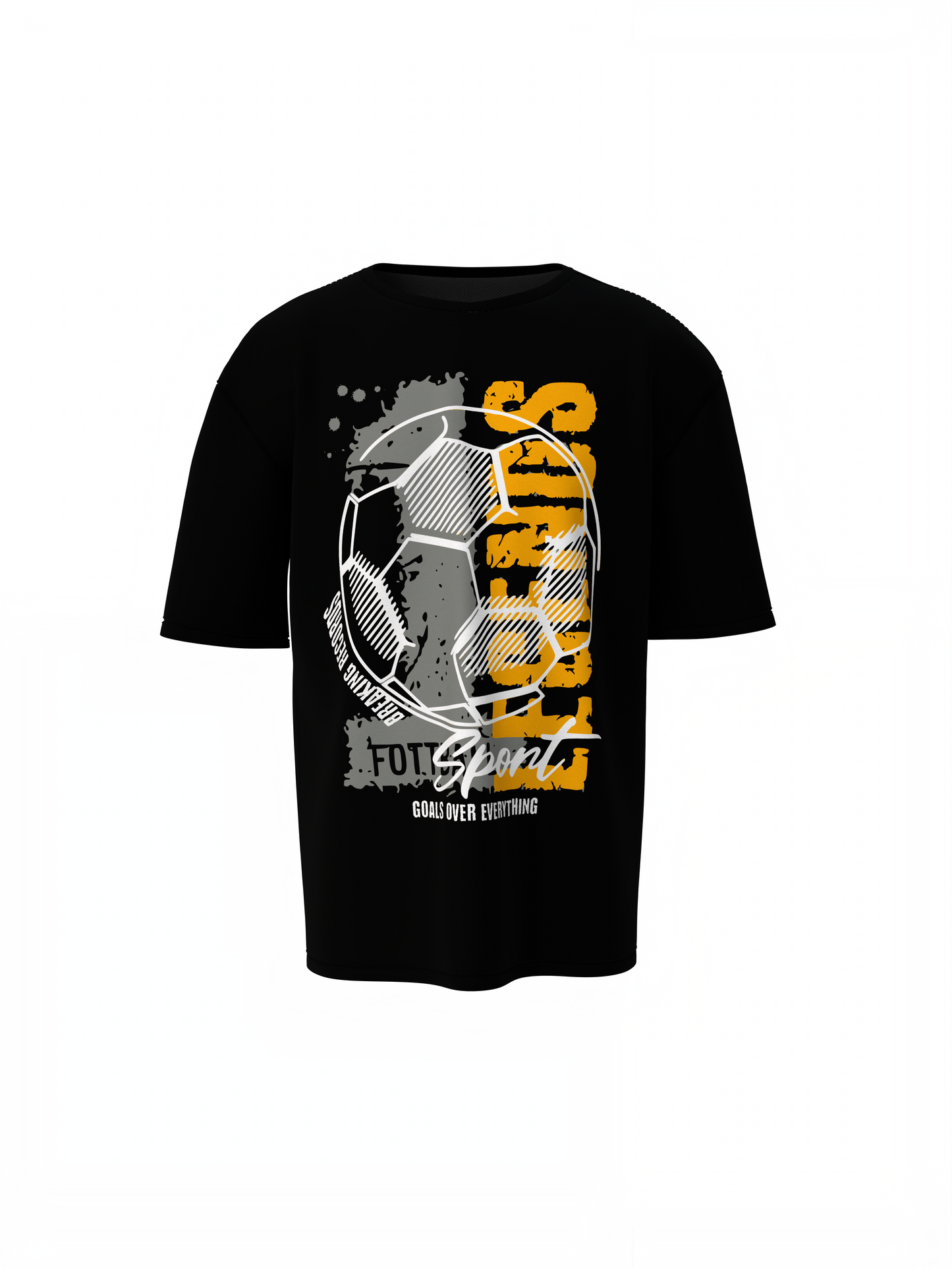 Football Oversized T-Shirt – Bold Graphic Street Style