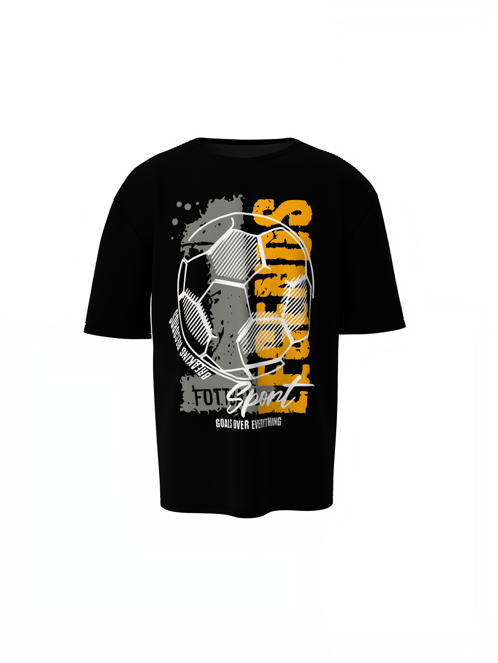 Football Oversized T-Shirt – Bold Graphic Street Style