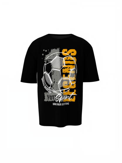Football Oversized T-Shirt – Bold Graphic Street Style