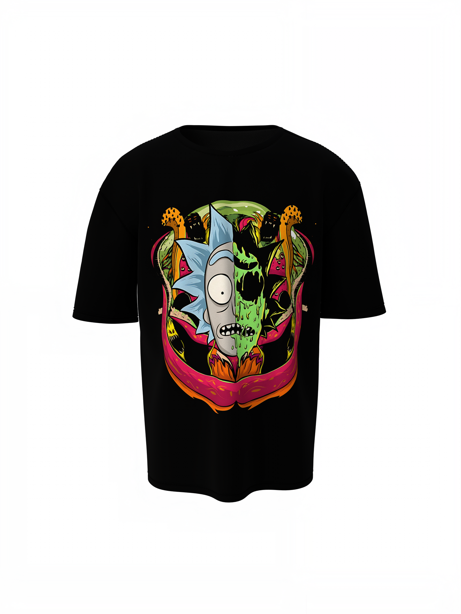 Zombie Version Oversized T-Shirts Bold Horror Streetwear