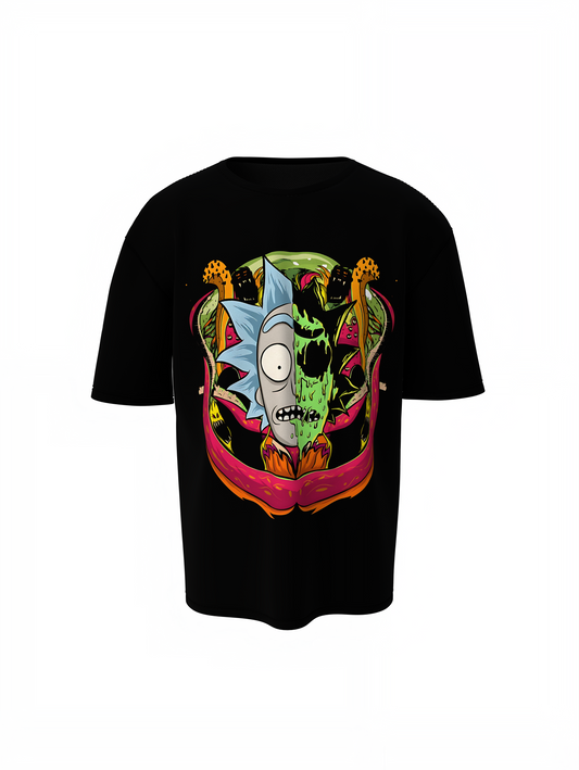Zombie Version Oversized T-Shirts Bold Horror Streetwear