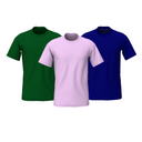Plain Round Neck Half Sleeves T-Shirts – Combo of 3