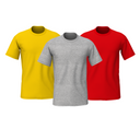 Plain Round Neck Half Sleeves T-Shirts – Combo of 3