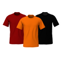 Plain Round Neck Half Sleeves T-Shirts – Combo of 3