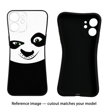 Panda iQOO Neo 9 Back Cover Black Soft Case - Hello Swanky