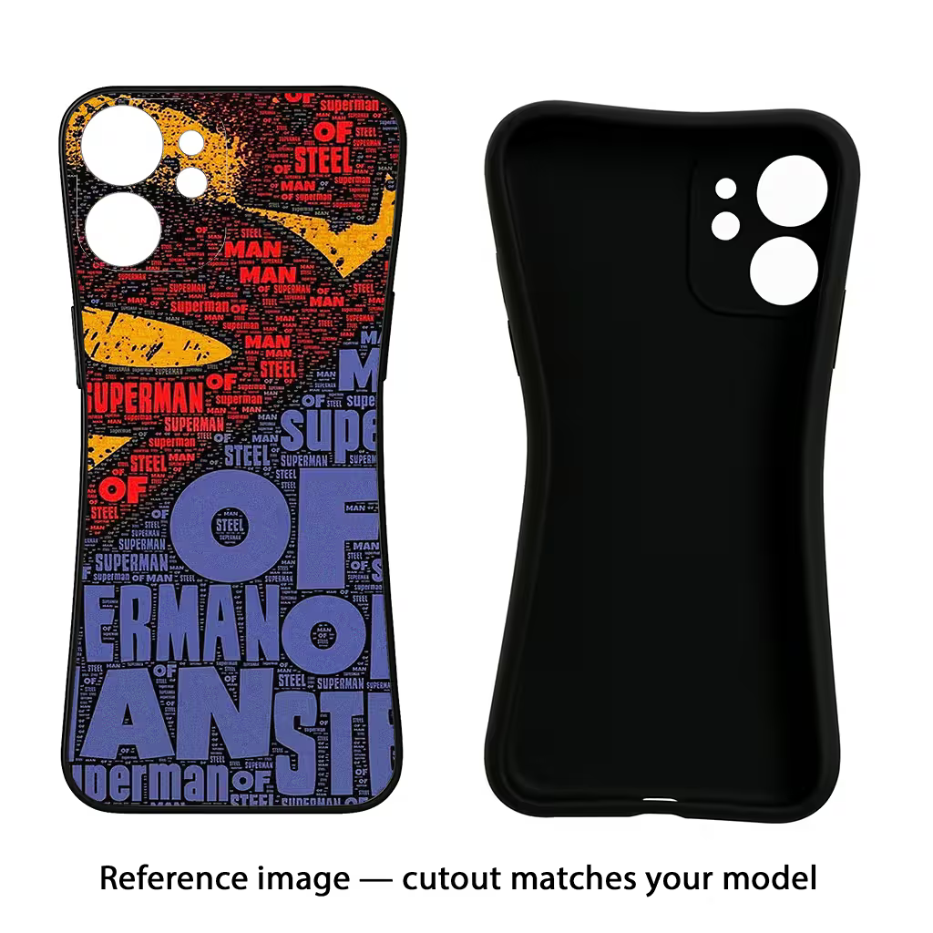 Superman iQOO Neo 9 Back Cover Black Soft Case - Hello Swanky