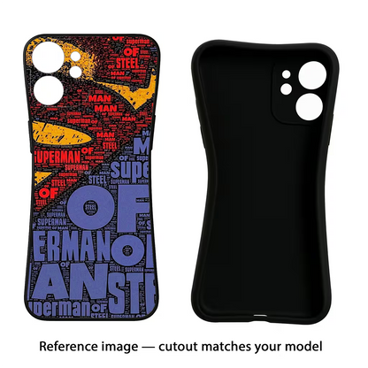 Superman iQOO Neo 9 Back Cover Black Soft Case - Hello Swanky