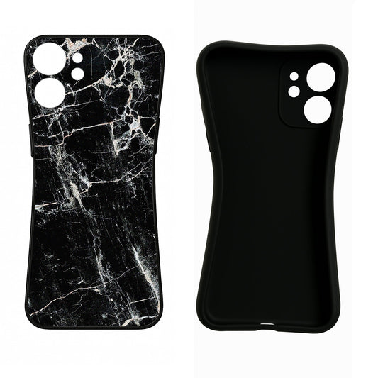 Black Marble Texture iPhone 15 Pro Max Back Cover