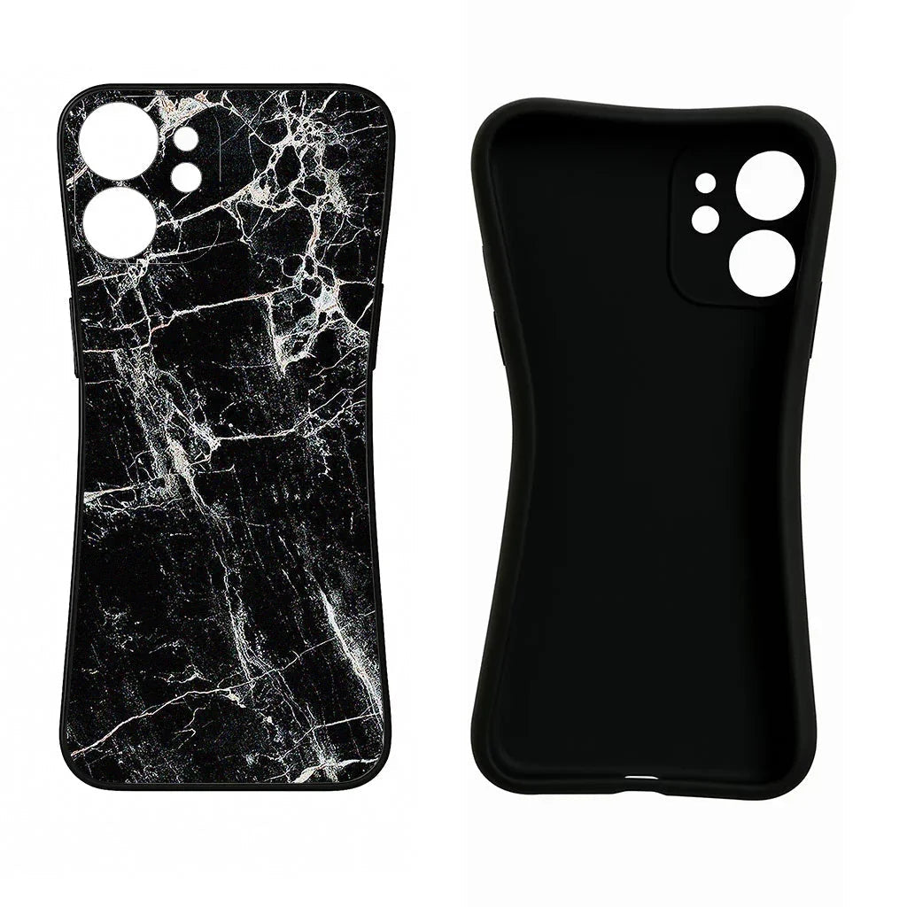 Black Marble Texture Samsung A51 Back Cover