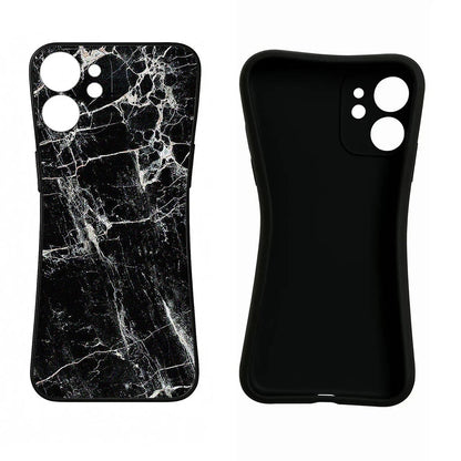 Black Marble Texture Samsung A51 Back Cover