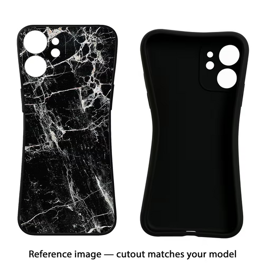Black Marble Texture iQOO 13 5G Back Cover
