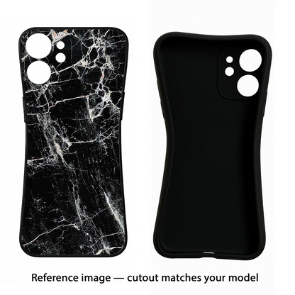 Black Marble Texture Samsung S24 Ultra Back Cover