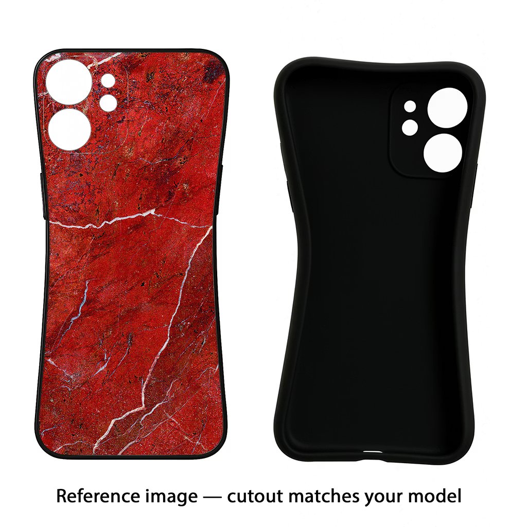 Red Marble Design Nothing Phone 3a Pro Back Cover