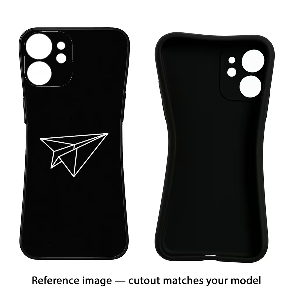 Paper Plane White iQOO Neo 7 Pro Back Cover Black Soft Case - Hello Swanky