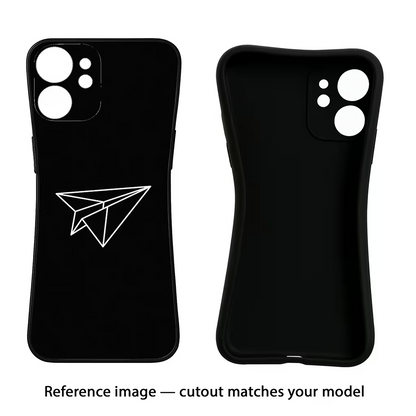 Paper Plane White iQOO Neo 7 Pro Back Cover Black Soft Case - Hello Swanky